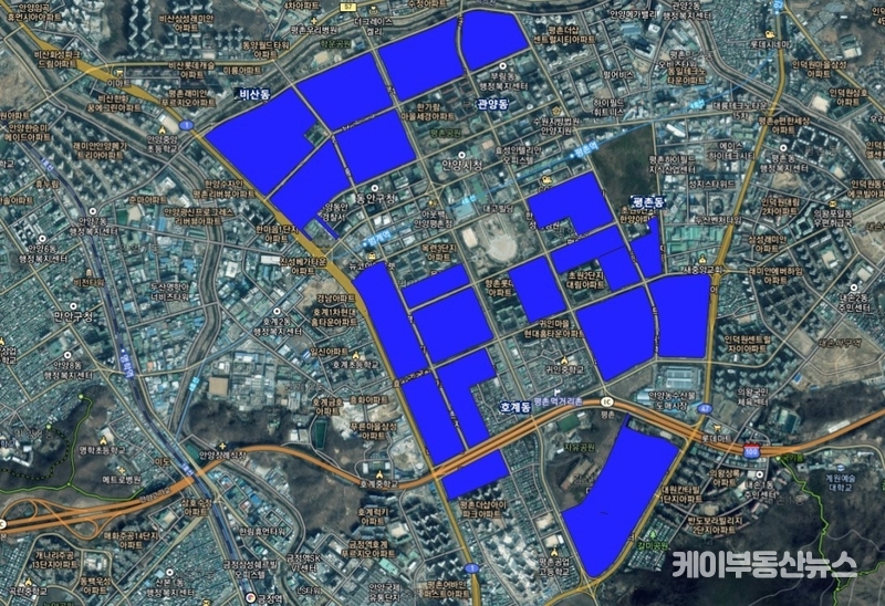 경기도, ‘1기 신도시 선도 예정지구’ 안양시 지역 토지거래허가구역지정 현황 / 경기도청 제공