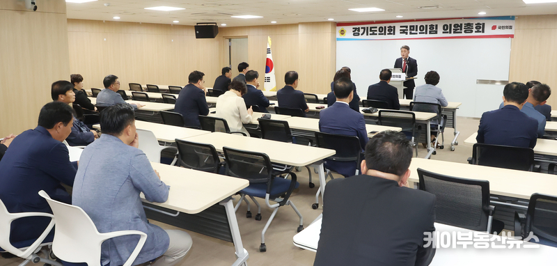 국민의힘 도의원들 사이에서는 의원총회에서 일치된 당론에 반하는 행위들에 대해 경기도당이나 중앙당 차원에서의 조치가 필요하다는 목소리가 커지고 있다. / 김교민 기자