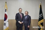 김덕현 연천군수, 홍문표 aT 사장과 연천농업 발전 논의