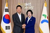 김경희 이천시장, 오세훈 서울시장 만나 상생 발전방안 논의