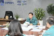 이재준 수원시장, "동원할 수 있는 모든 장비,인력 투입해 오늘(28일)집중적으로 제설작업 하라"