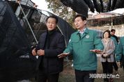이상일 용인특례시장, 9일 이동읍과 양지면 폭설 피해 농가 3곳 방문
