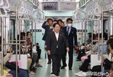 주광덕 남양주시장, 마석-상봉 셔틀 열차 첫 운행일 현장 점검