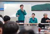 이상일 용인특례시장, 서천동 천공기 전도 사고 피해 주민 만나 위로하고 지원 의지 피력