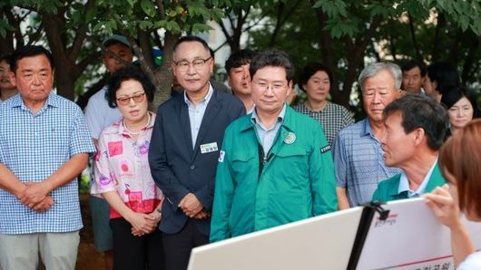 이상일 용인특례시장, 남사읍 한숲산내음근린공원 찾아 정비사업 확인