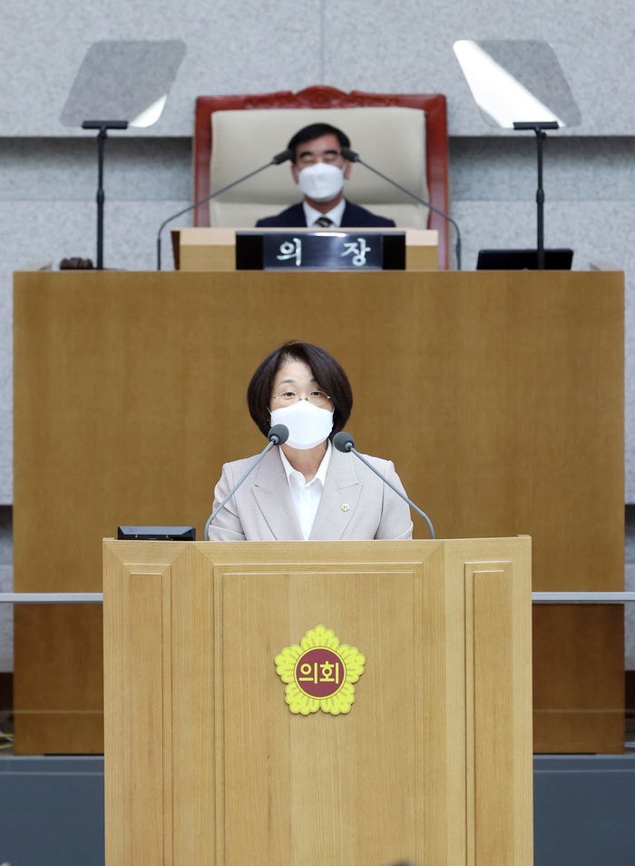 신미숙(더불어민주당, 화성4, 경제노동위원회) 경기도의회 의원, 조속한 화성시 고교평준화 도입과 동탄 과밀학급 해소 필요