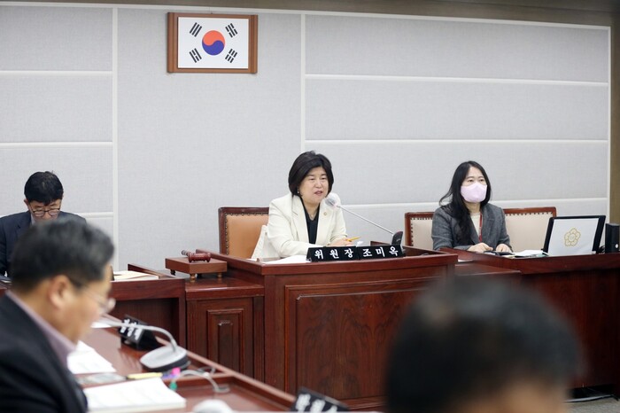 수원특례시의회 도시환경위원회(위원장 조미옥)가 제373회 임시회가 열리고 있는 가운데, 22일 도시총괄기획단과 도시개발국의 2023년 주요업무 추진계획과 2022년 행정사무감사 시정·요구사항 추진계획에 대한 청취를 했다.