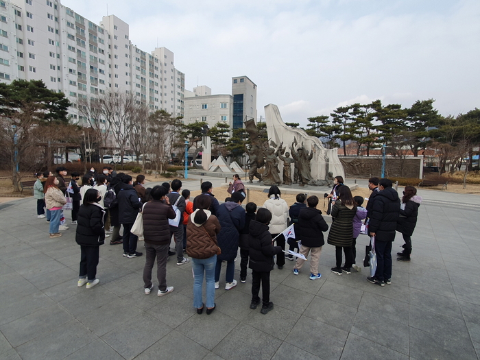 아우내장터 만세시위지 모습