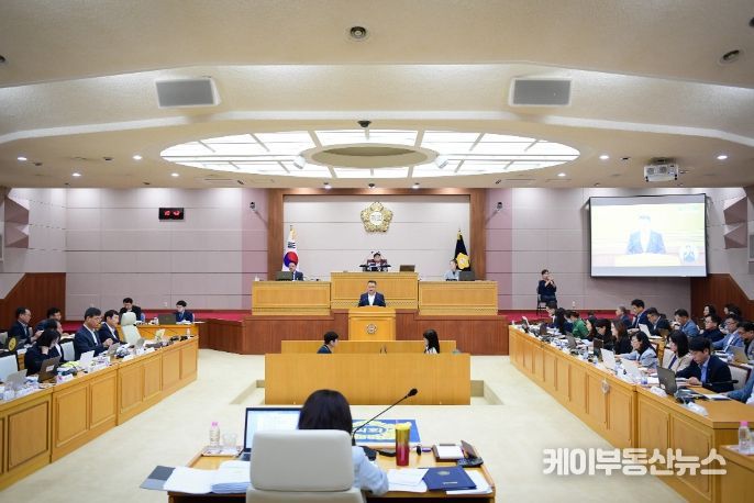 양주시의회 제357회 제1차 본회의 본회의장 전경