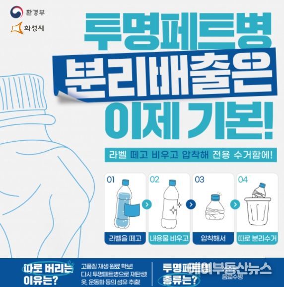 화성시, ‘투명페트병 따로 모아 캠페인’운영