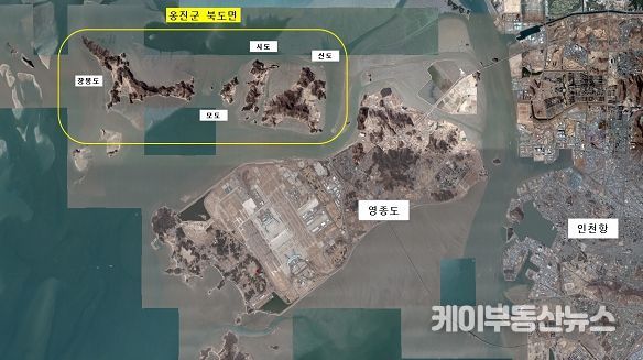 옹진군 북도면 위치도