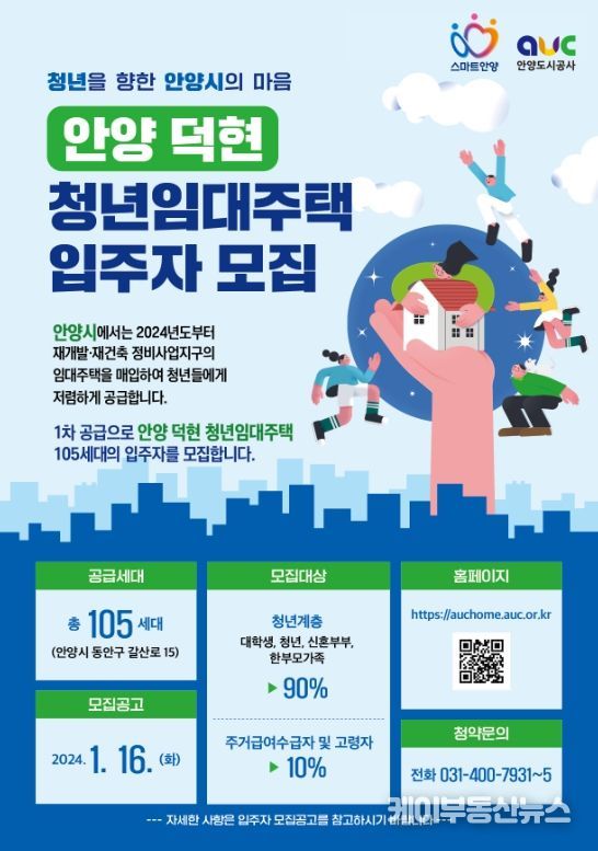 안양도시공사 덕현재개발 청년임대