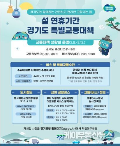 설 연휴 특별교통대책 홍보물