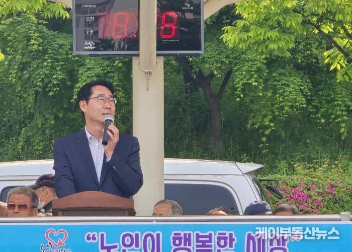 정명근 화성시장, 대한노인회 화성시지회 주최 게이트볼 대회 참석해 선수들 격려