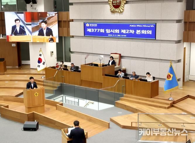 경기도의회 이영주 의원, 대집행부 질문에서 광석지구%U2024북부지역 지원방안 및 교육 관련 제언