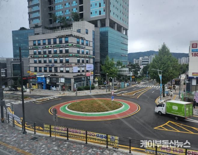 양평역 앞 회전교차로 완공