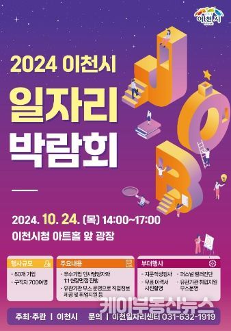 2024년 이천시 일자리박람회, 50개 기업 참여로 329명 채용 예정