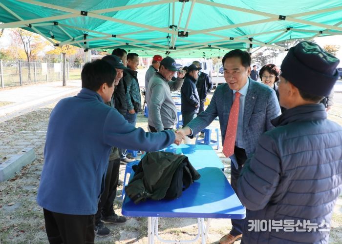 정장선 평택시장, 공공비축미 매입 현장 찾아