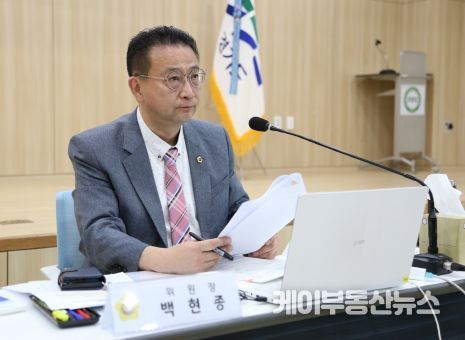 경기도의회 도시환경위원회 백현종 위원장, 하천수 의약물질 검출에 대한 선제적 대응 요구