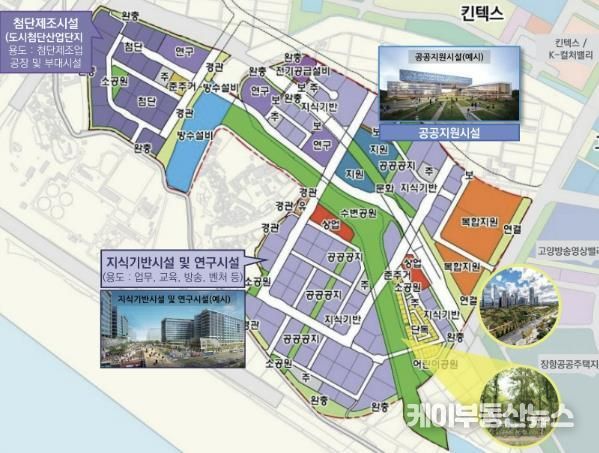 고양일산테크노밸리 구역도