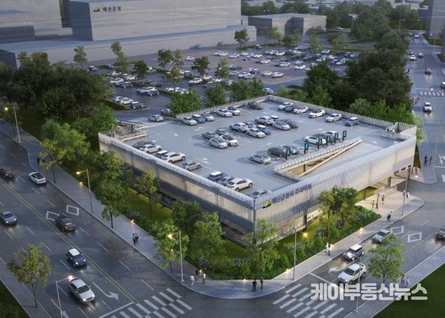 : 예산군청사 앞 주차타워 조감도