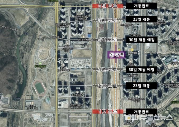 화성 동탄1·2신도시 잇는 경부직선화 상부연결도로 이달 전면 개통!