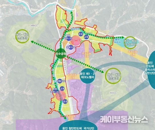 용인이동공공주택지구 개발구상도