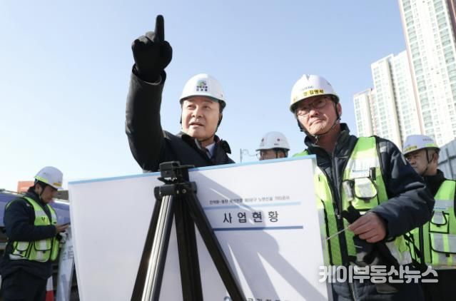 김성제 의왕시장, 인동선·월판선 현장 방문
