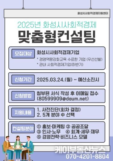 사회적경제기업 1대1 심화 컨설팅 안내문