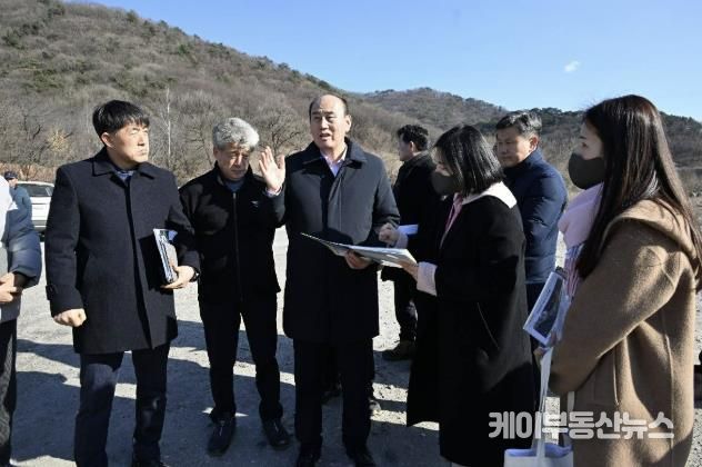 파크골프장 조성 예정 부지 현장 방문
