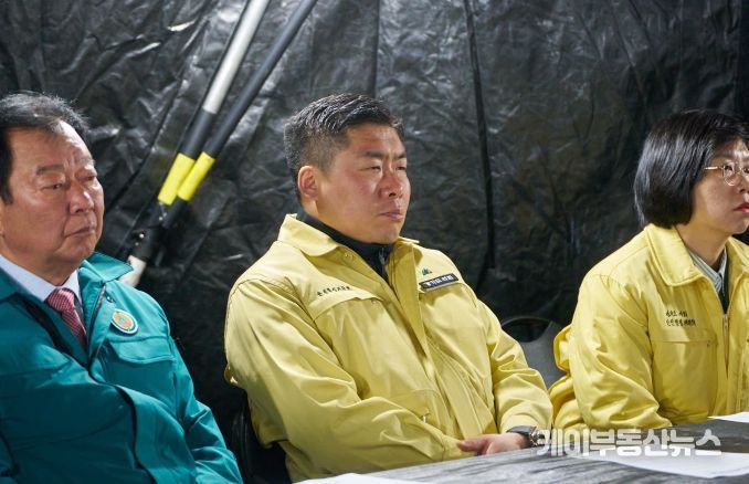 경기도의회 유경현 의원, 광명 신안산선 공사장 붕괴사고 현장 방문