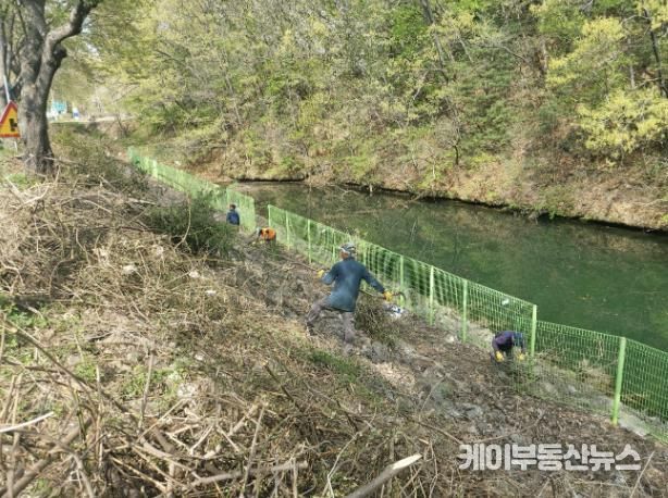 북한강변 정비