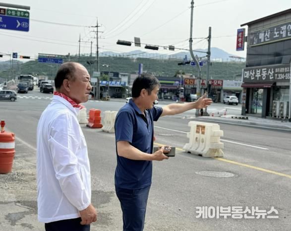 경기도의회 이영희 의원, 지방도 321호선 매산사거리 현장 점검