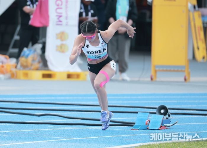 2025 구미아시아육상경기선수권 대회 출전한 김초은 선수