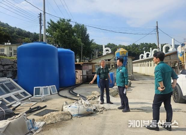 남상은 안성시 부시장, 이례적 폭염 속 피해 예방대책 추진 관련 양돈농가 방문