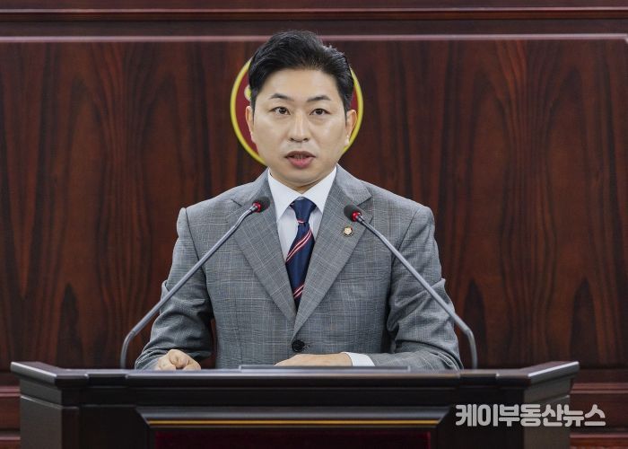 김종복 의원 5분 발언 모습