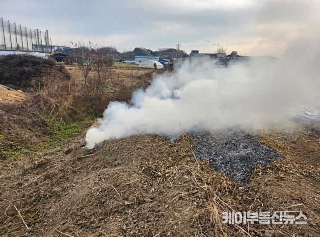 파주시, 운정신도시 외곽 불법소각 야간단속 실시