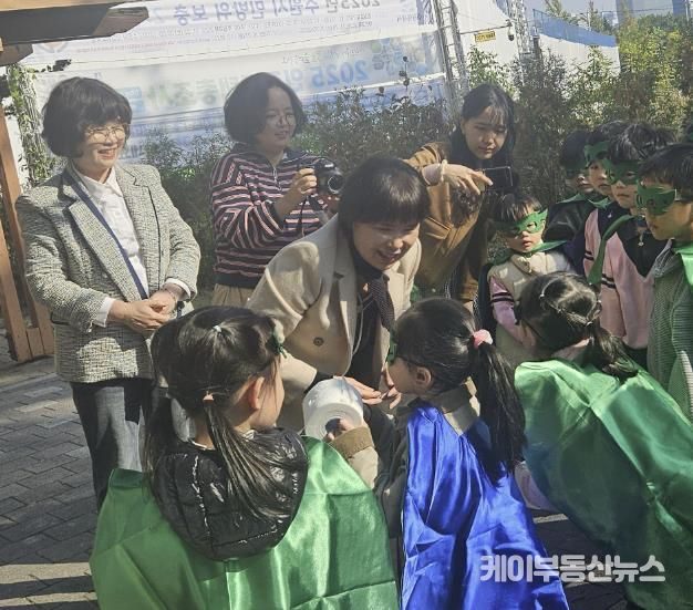 수원시 영통구 매탄1동, 사랑유치원과 우유팩 교환 체험 활동 실시