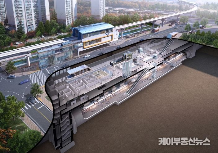 7호선 탑석역 조감도