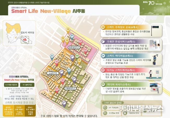 도시재생 대상지(사우동 뉴빌리지)