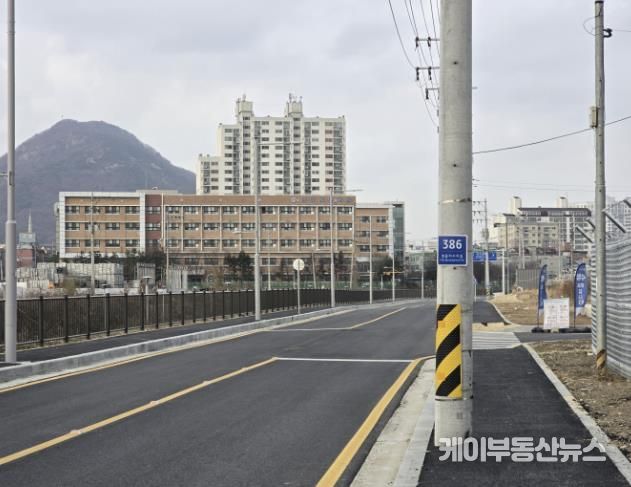 방산~신천 잇는 ‘방산로 4단계’ 준공(도로 및 보도 정비 4-2구간)