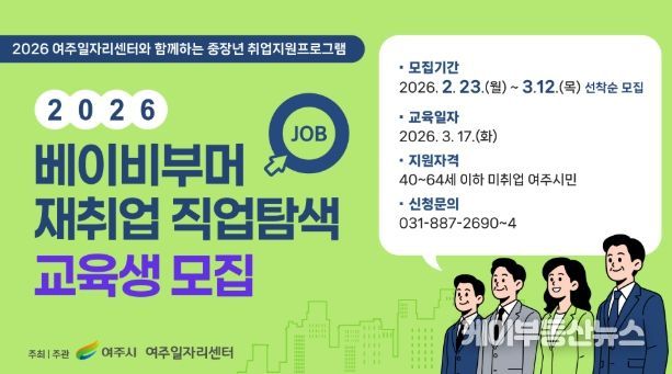 다시 일할 용기, 여주시가 함께한다!