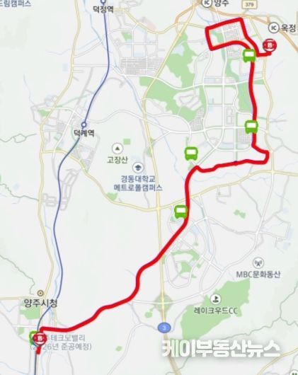 양주시, 회암중 개교 맞춰 99번 버스 노선 개편 및 1대 증차