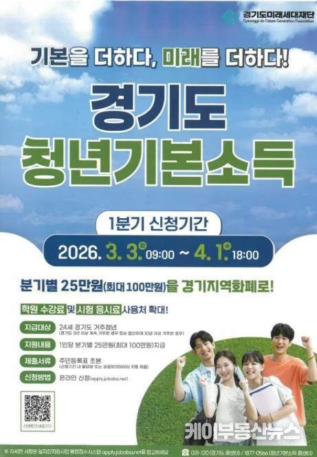 오산시, 24세 청년 대상 ‘청년기본소득’ 1분기 신청 접수