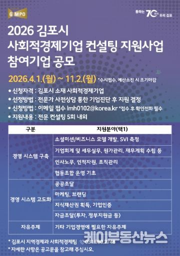 안내문(사회적경제기업 역량강화 컨설팅)