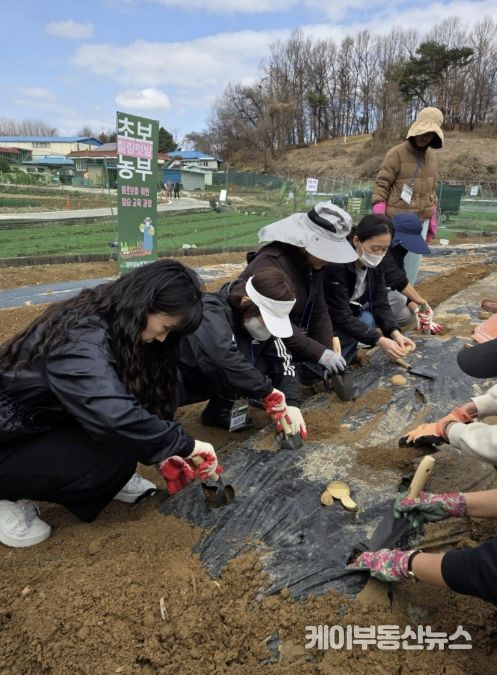 양주시, 도심 속 '텃밭 교육' 문 열었다…초보농부 16명 첫 삽