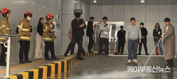 수원시 팔달구 매산동, 매산복합청사 실전형 합동소방훈련 실시