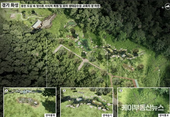 선납숲공원 생태계 복원사업 조감도
